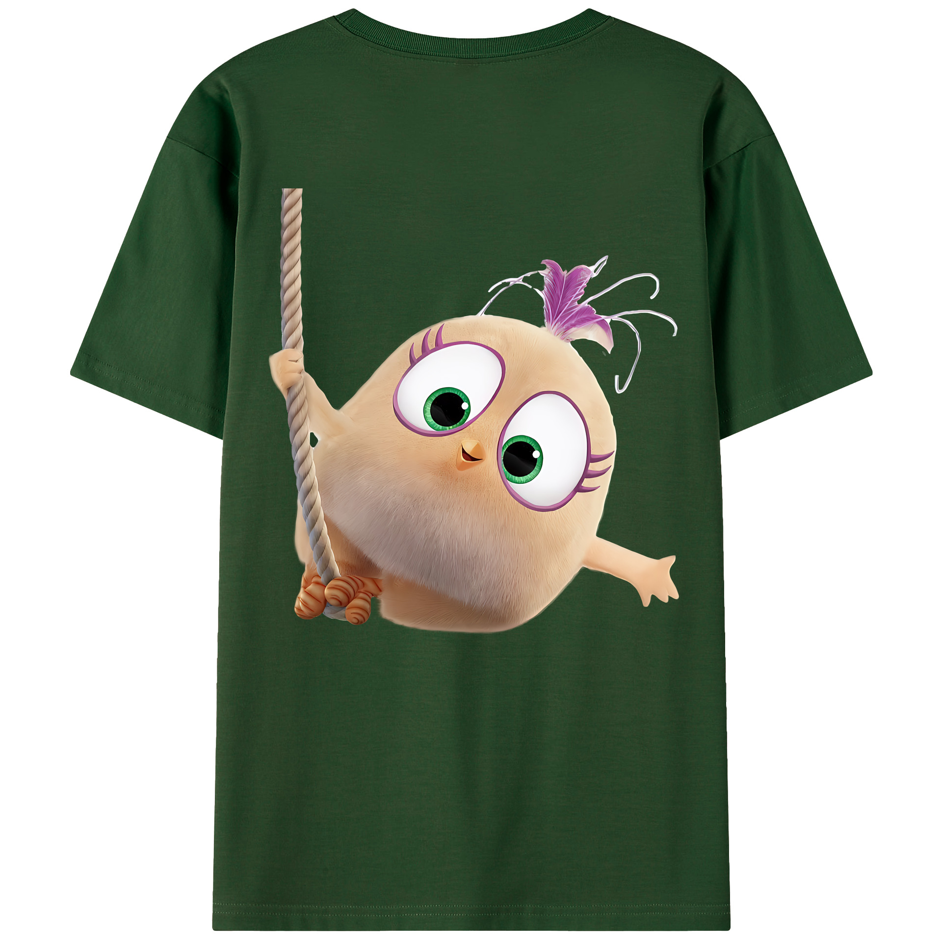 （画像用） Angry Birds アングリーバード 綿100％半袖Tシャツ（背面プリント）